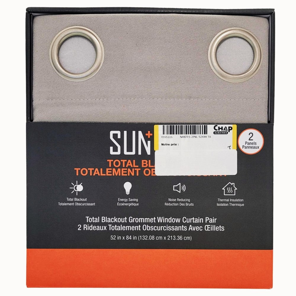 Silk Home - Rideaux occultant Bon Luxe Varsity Collection, 2 panneaux