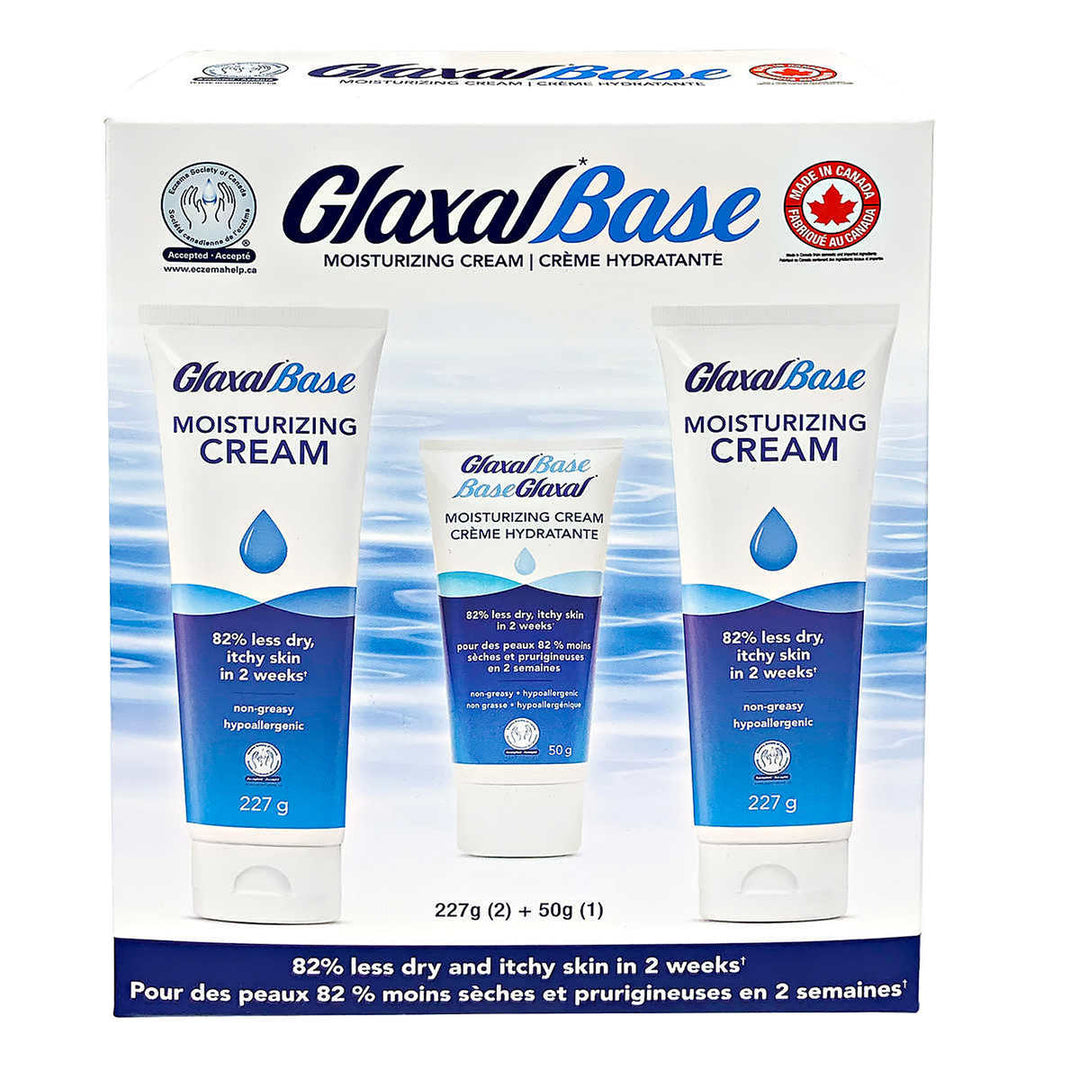 Glaxal Base - Crème Hydratante Lot de 2 x 227 g + 50 g