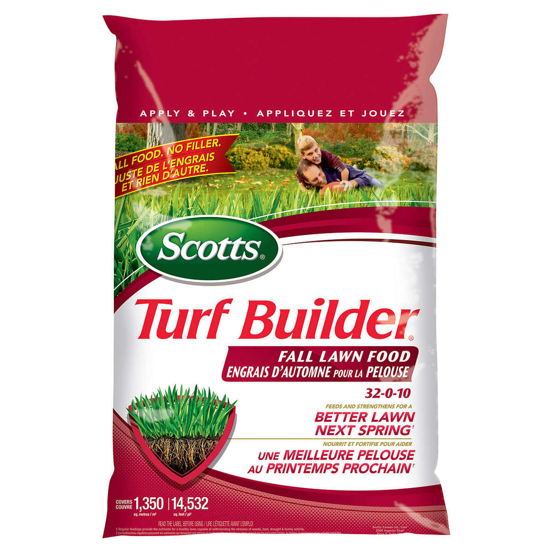 Scotts Turf Builder - Engrais fin de saison pour la pelouse 32-0-10
