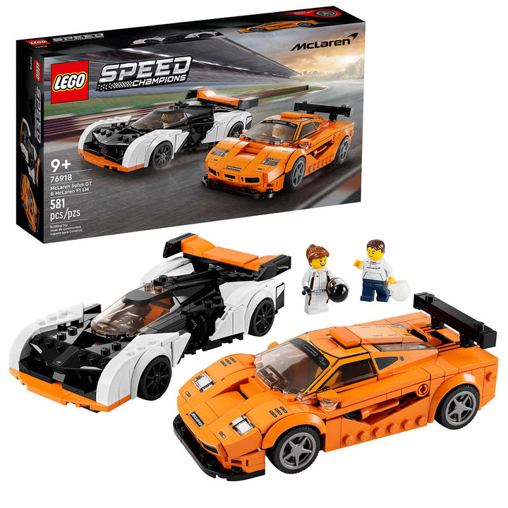 LEGO Champions McLaren Solus GT and McLaren F1 LM 76918