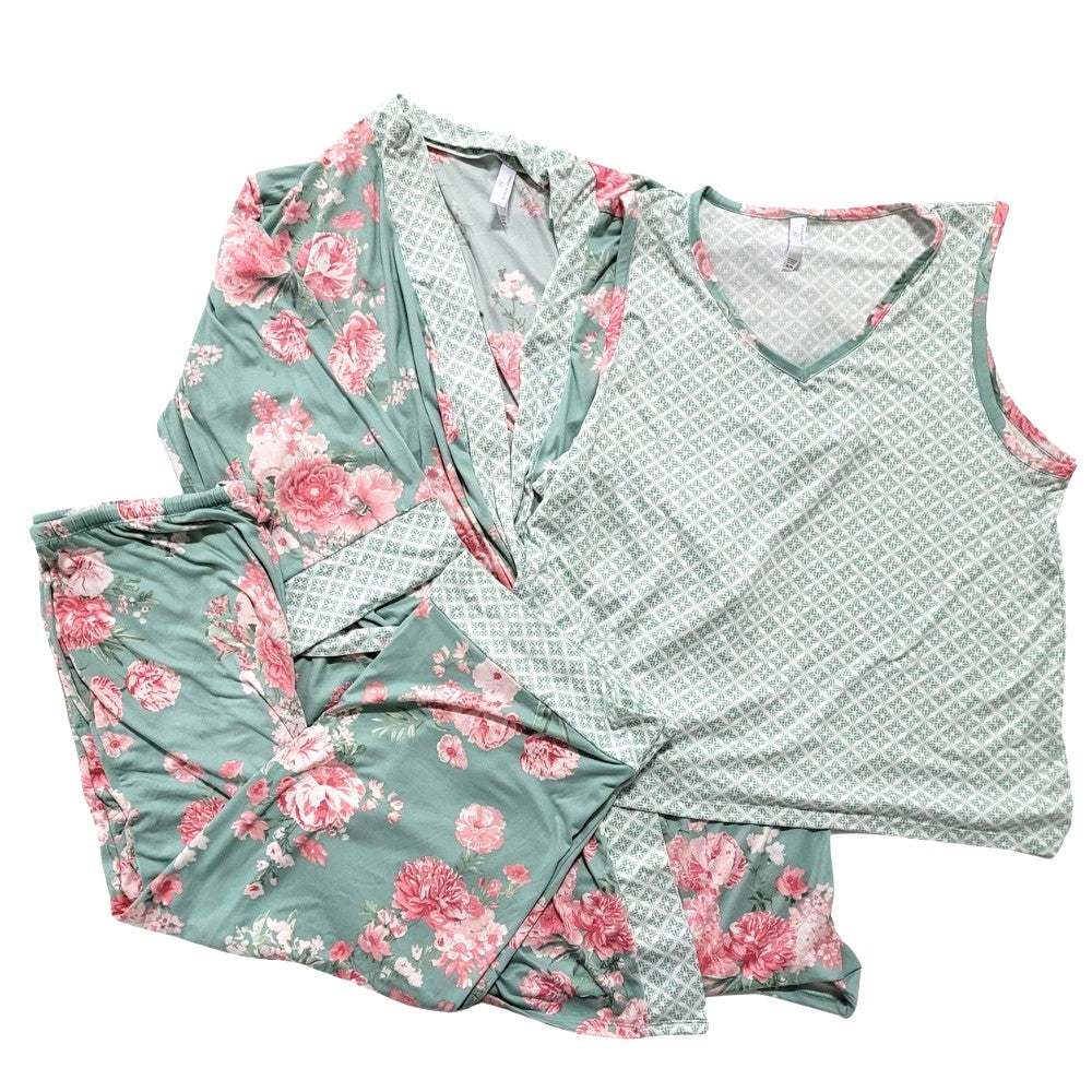 Flora Nikrooz 3-Piece Pajama Set