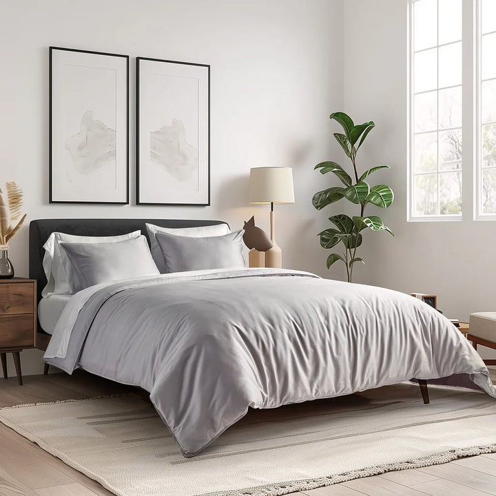 Evergrace - Ensemble de couette en coton tencel, 3 pièces
