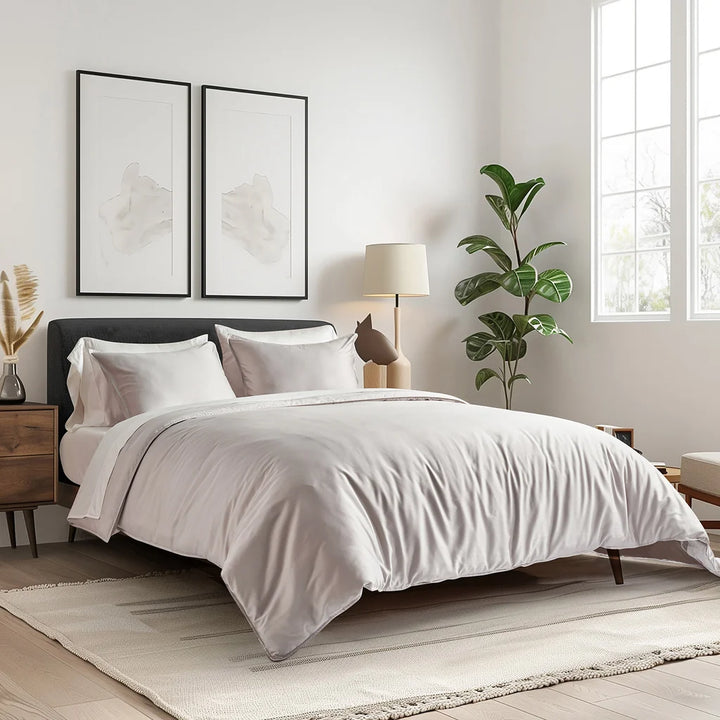Evergrace - Ensemble de couette en coton tencel, 3 pièces