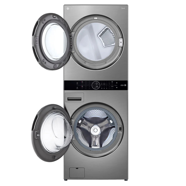 LG Front-Load Washer with Electric Steam Dryer
