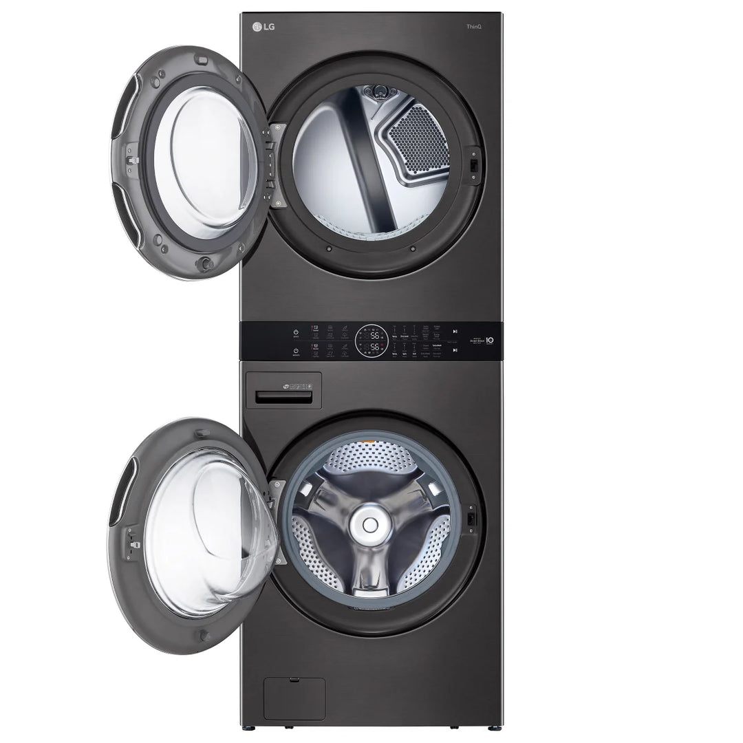 LG Front-Load Washer with Electric Steam Dryer
