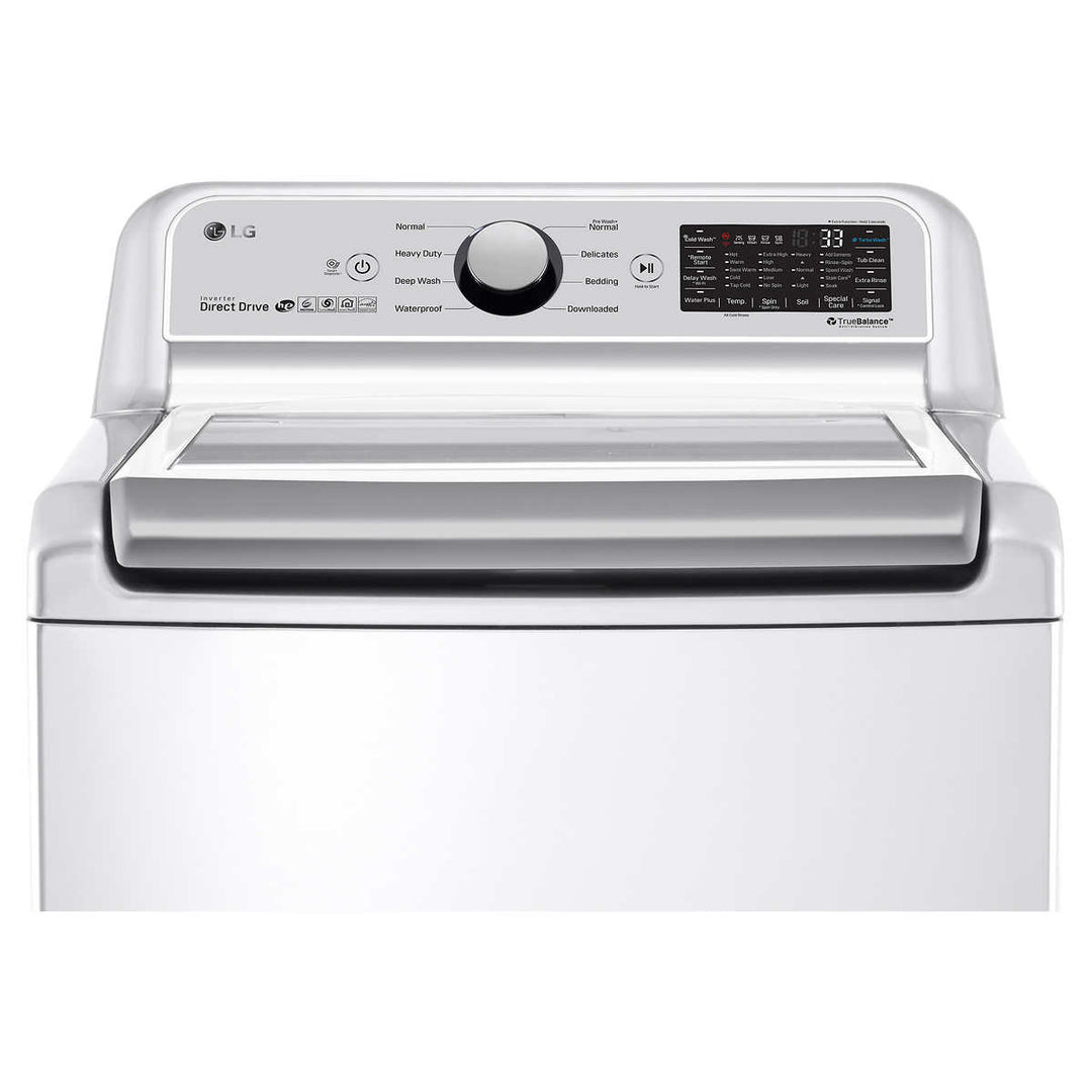 LG - 5.8 cu ft White Top Load Washer