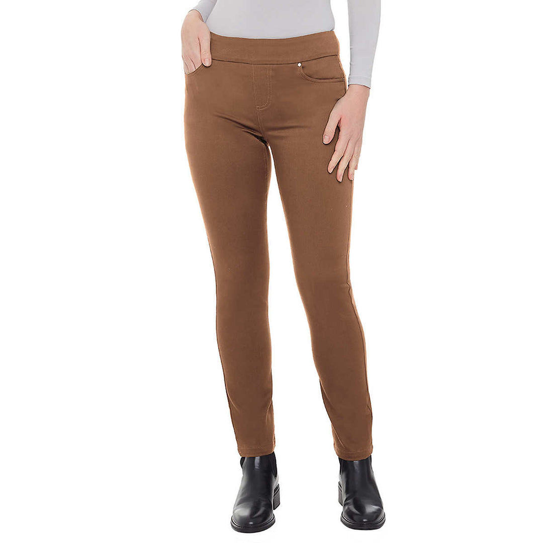 Up! - Women's five-pocket open-front trousers 