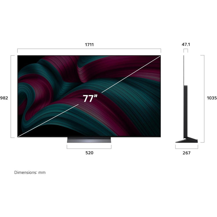 LG - 77-inch Class 4K UHD OLED TV - OLEDC5 Series