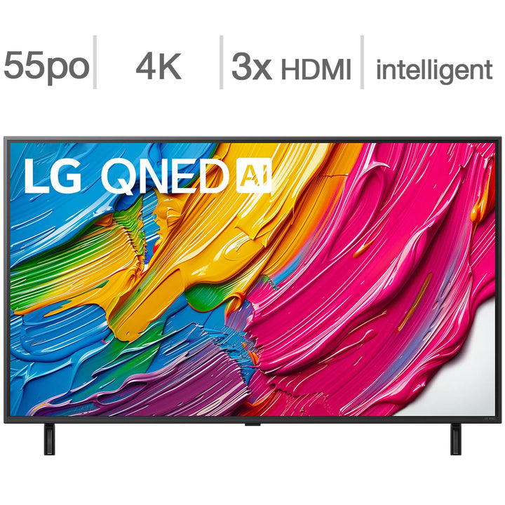 LG - Téléviseur QNED 4K UHD classe 55 po - série QNED80A