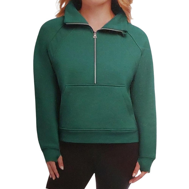 Danskin Half-Zip Funnel Neck Pullover Top