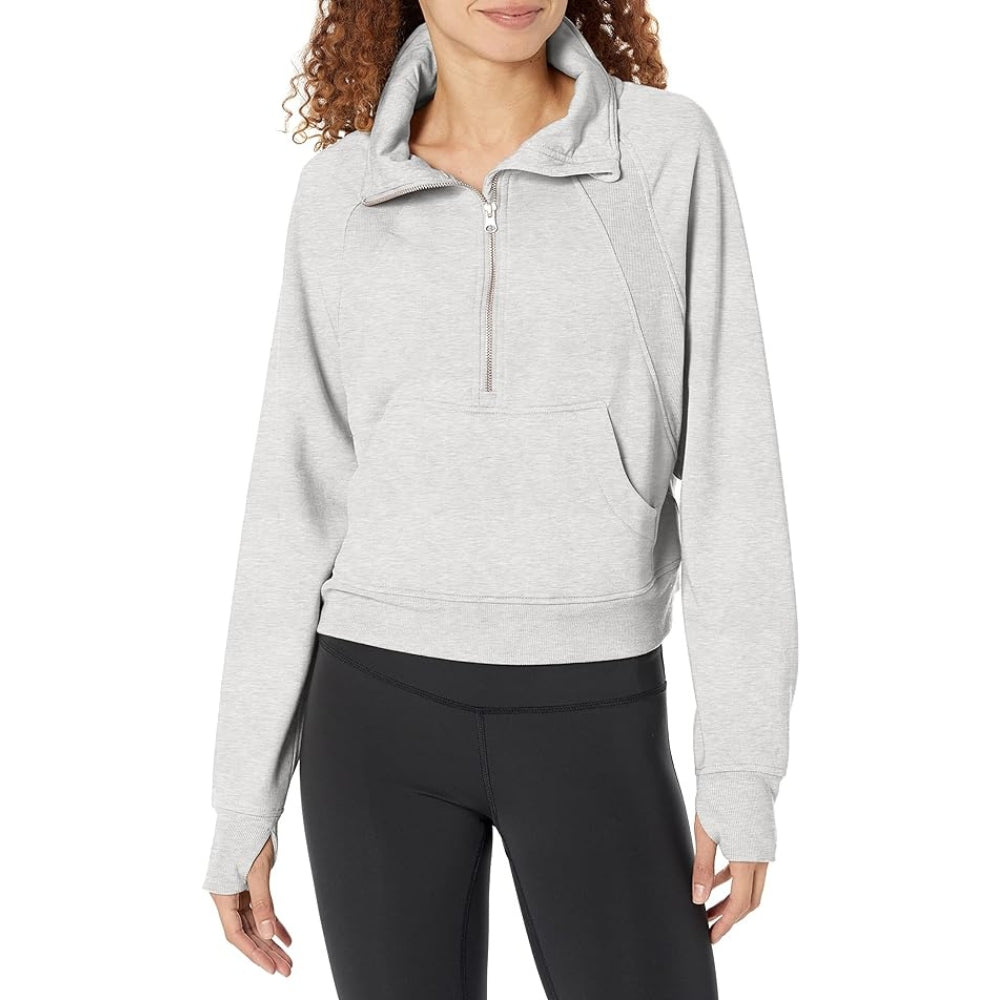 Danskin Half-Zip Funnel Neck Pullover Top