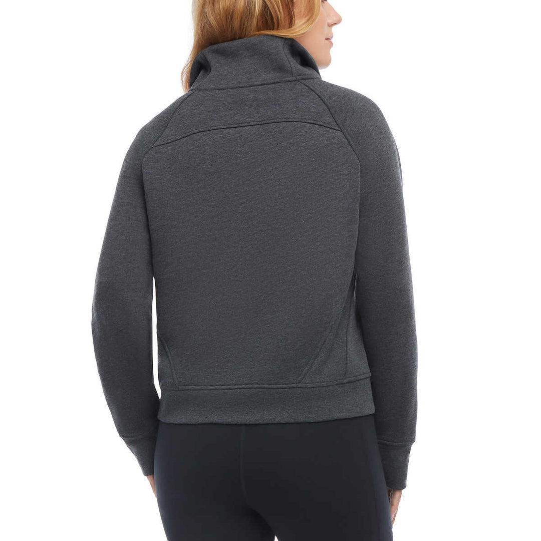 Danskin Half-Zip Funnel Neck Pullover Top