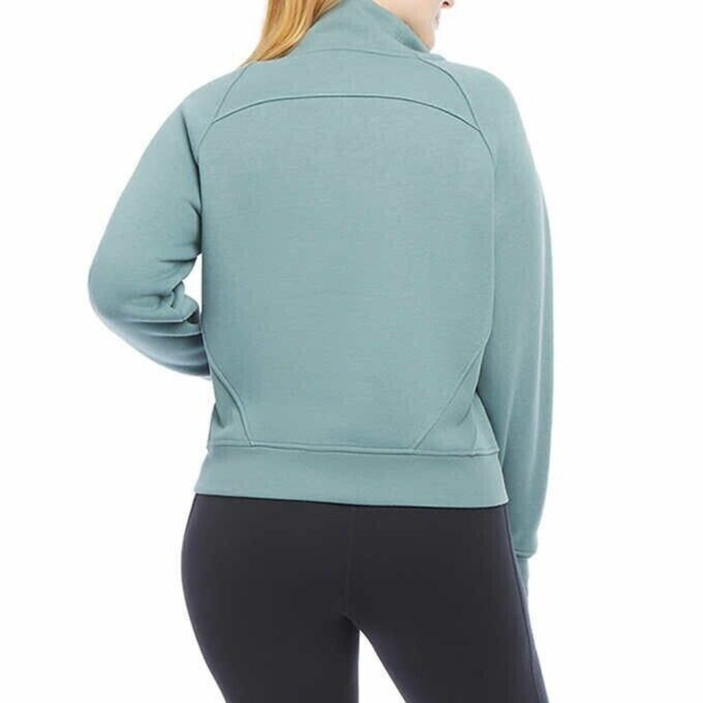 Danskin Half-Zip Funnel Neck Pullover Top
