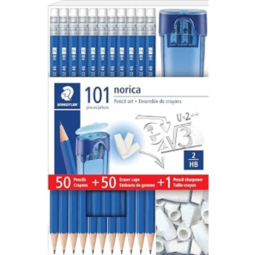 Steadler - Pencil set with eraser and sharpener
