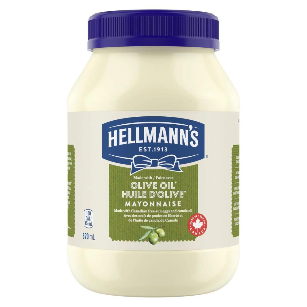 Hellmann's Mayonnaise à l'huile d'olive sans gluten 890 ml CHAP Aubaines