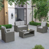 OVE Decors Lancaster Combo 4-Piece Patio Conversation Set