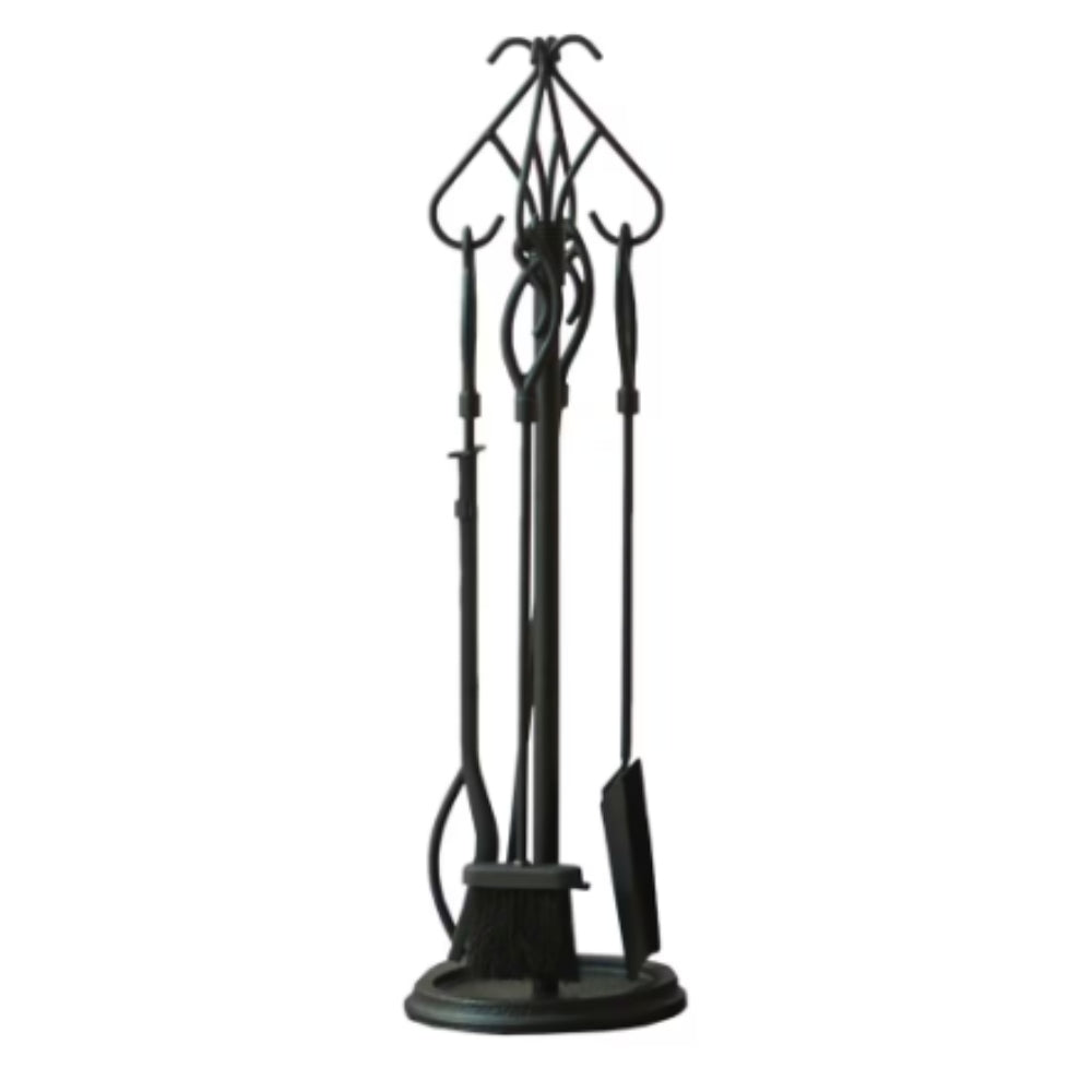 Fireplace tool set, 5 pieces