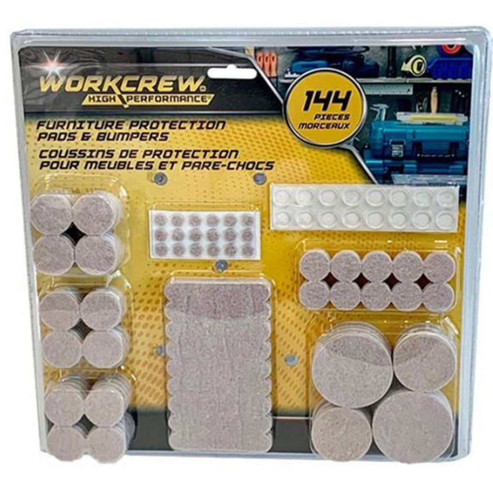 WorkCrew - Set of furniture protection pads, 144 pieces