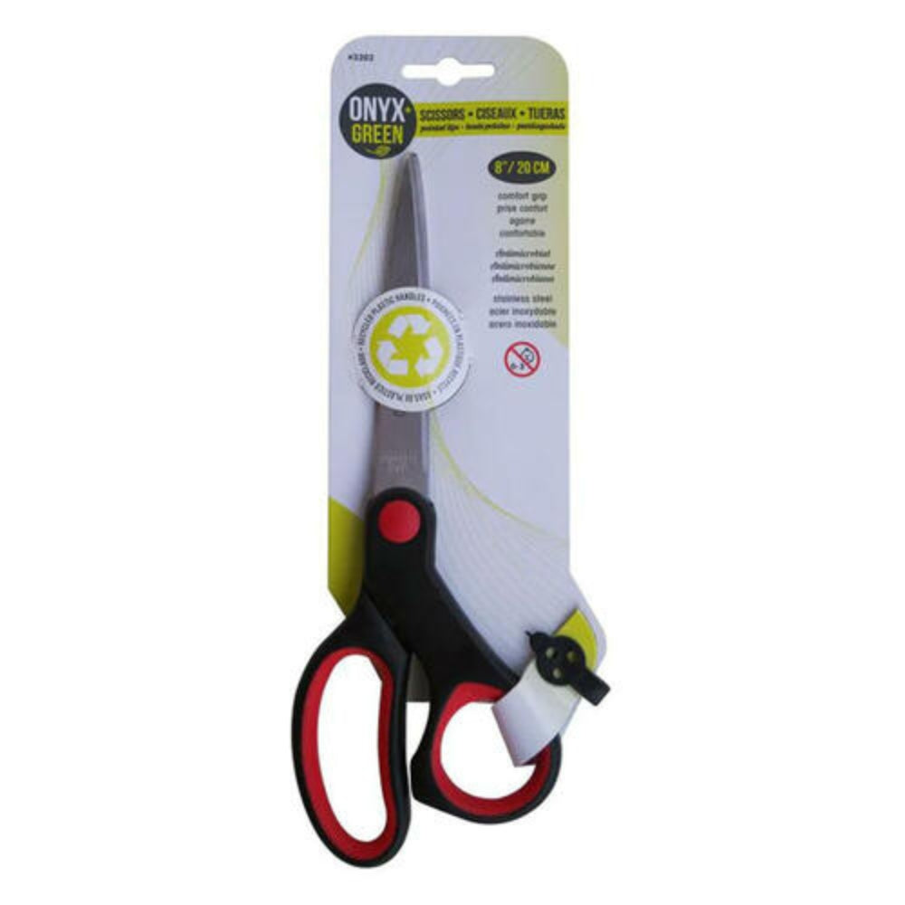 Onyx & Green Comfort Grip Scissors