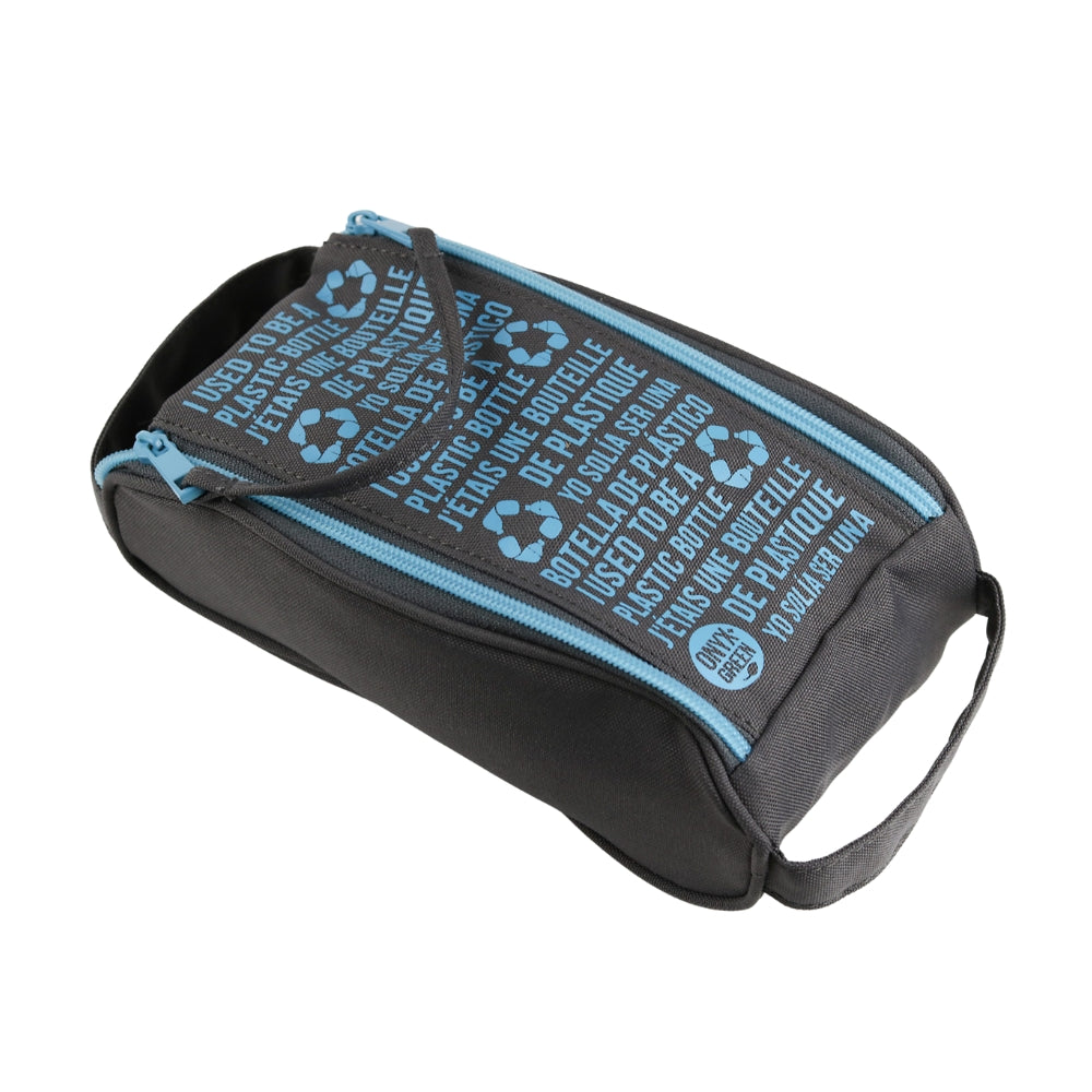 Onyx & Green 2-Zip Pencil Pouch