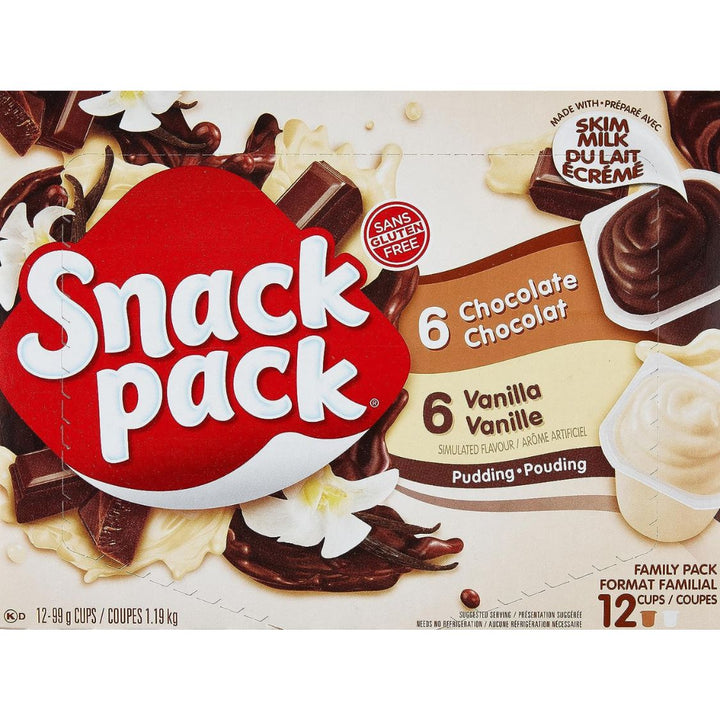 Snack Pack - Chocolate Vanilla Pudding 