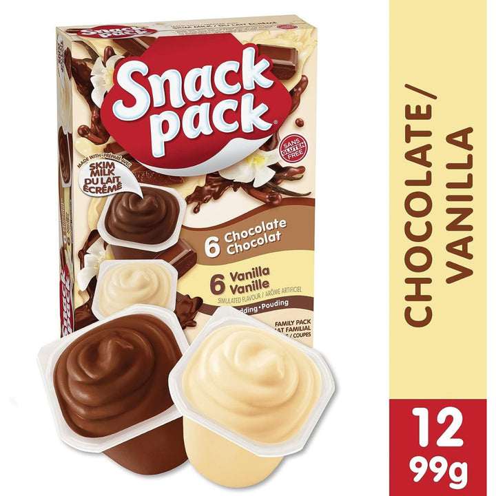 Snack Pack - Chocolate Vanilla Pudding 