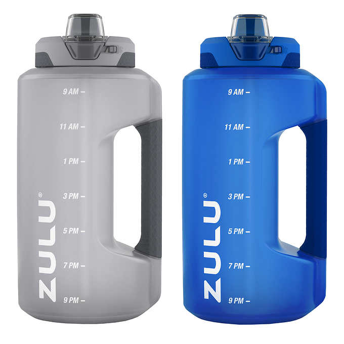 Zulu Motivational Water Bottle - 2-Pack