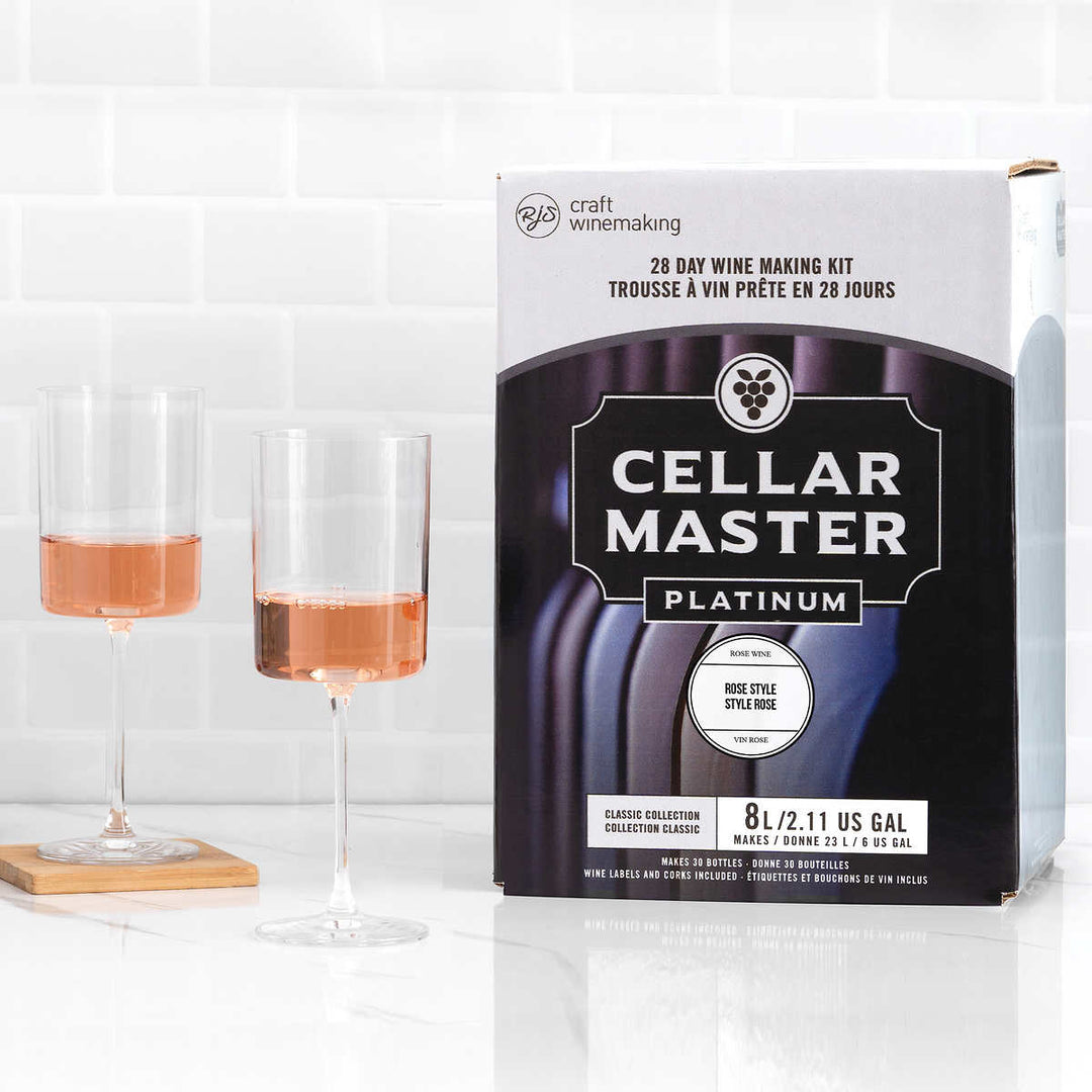 Cellar Master Platinum - Nécessaire à vin Rosé de type Français