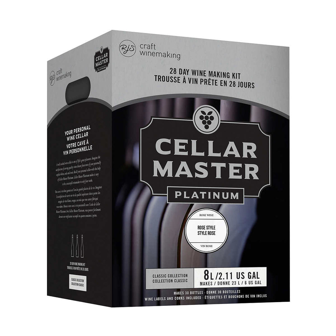 Cellar Master Platinum - Nécessaire à vin Rosé de type Français