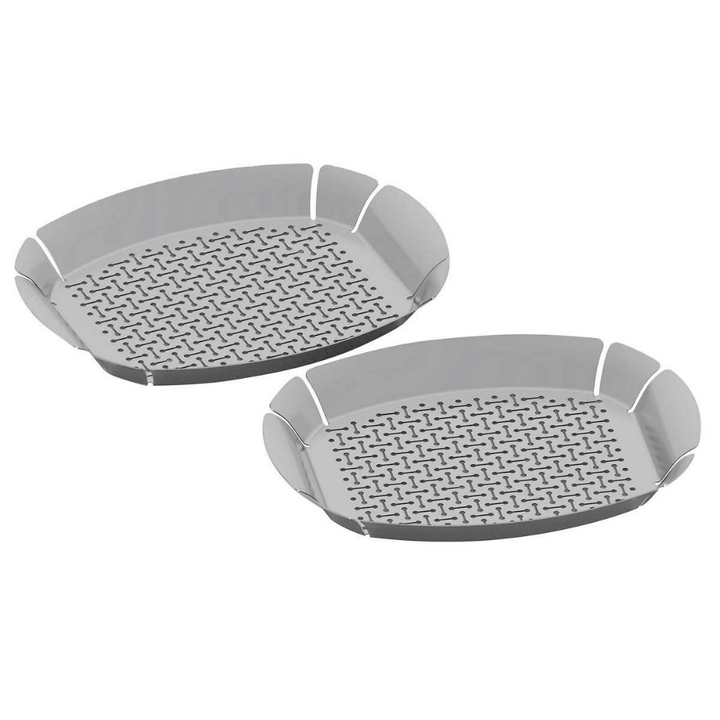 Stainless Steel BBQ Grill Basket - 2-Pack