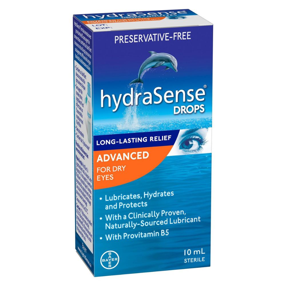 hydraSense - Gouttes oculaires avancées pour les yeux secs