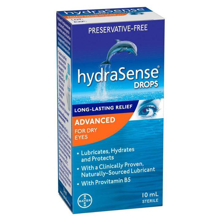 hydraSense - Gouttes oculaires avancées pour les yeux secs