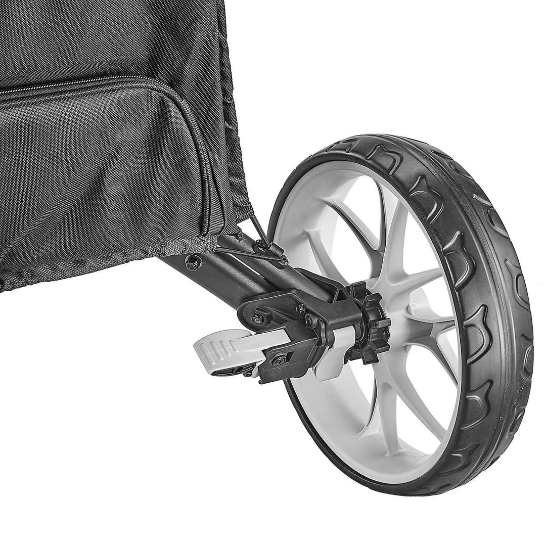 CaddyTek - 3 Wheel Golf Cart with Swivel Front Wheel 