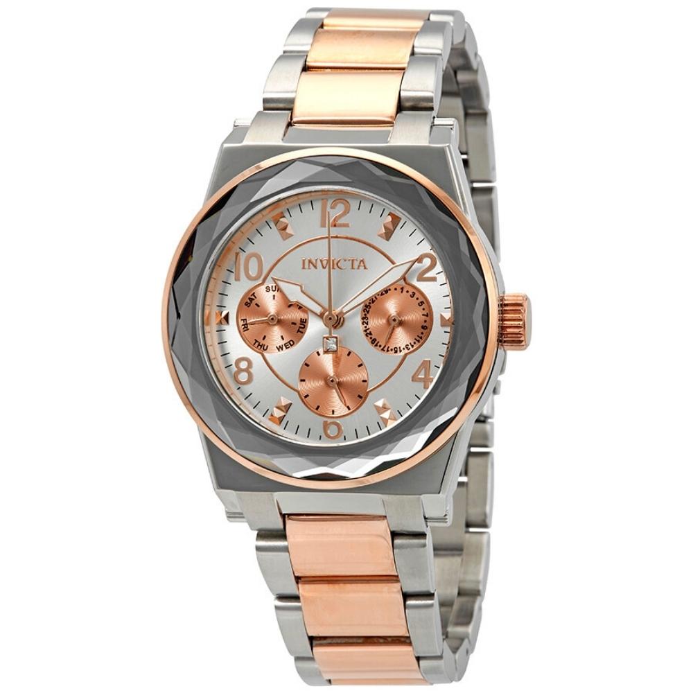 Invicta - Angel two-tone multifunction silver dial women's watch 22109