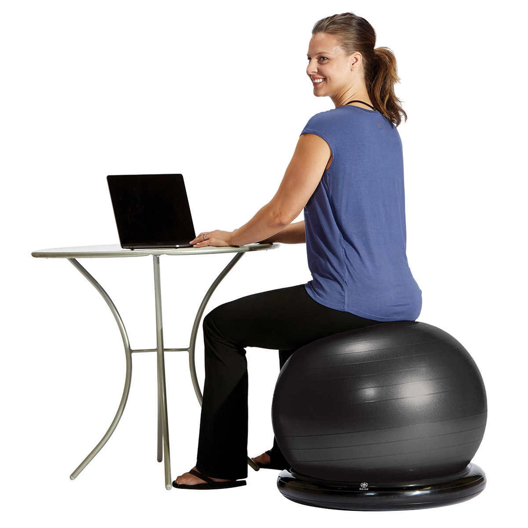 Gaiam Essentials - Exercise Ball with Base