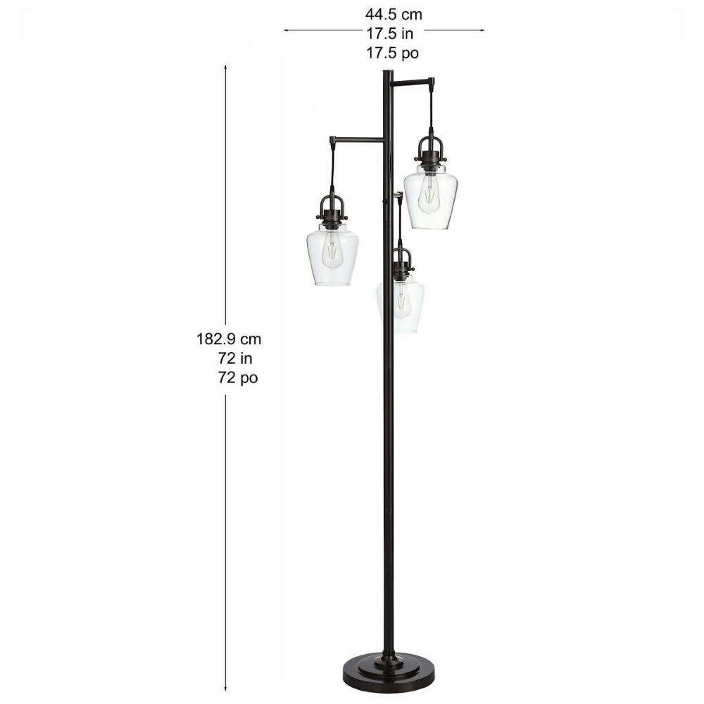 Basia - Modern floor lamp, 3 bulbs – CHAP Aubaines