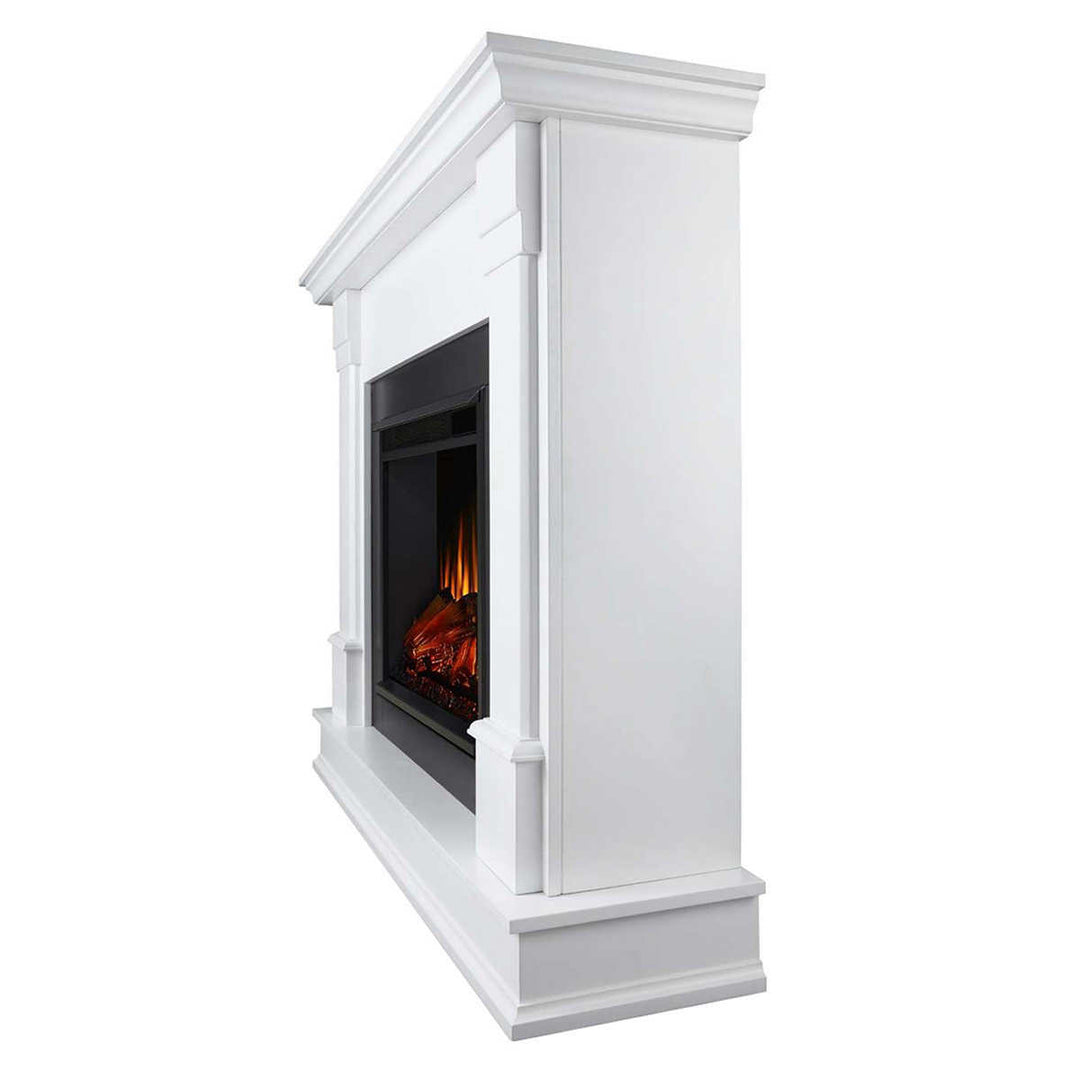 Real Flame - Silverton White Mantel Electric Fireplace