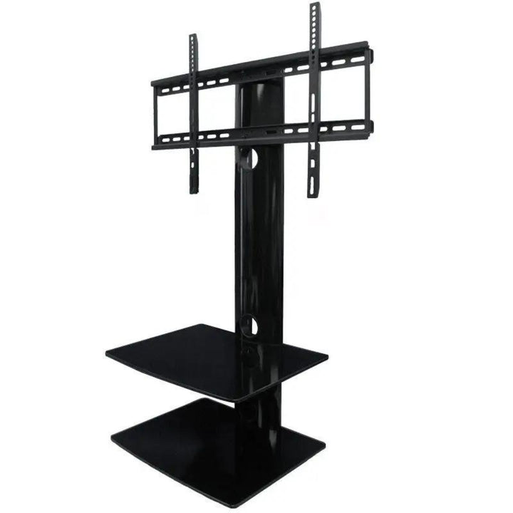 TygerClaw 32" - 65" TV Stand with Two LCD80028BLK AV Shelves