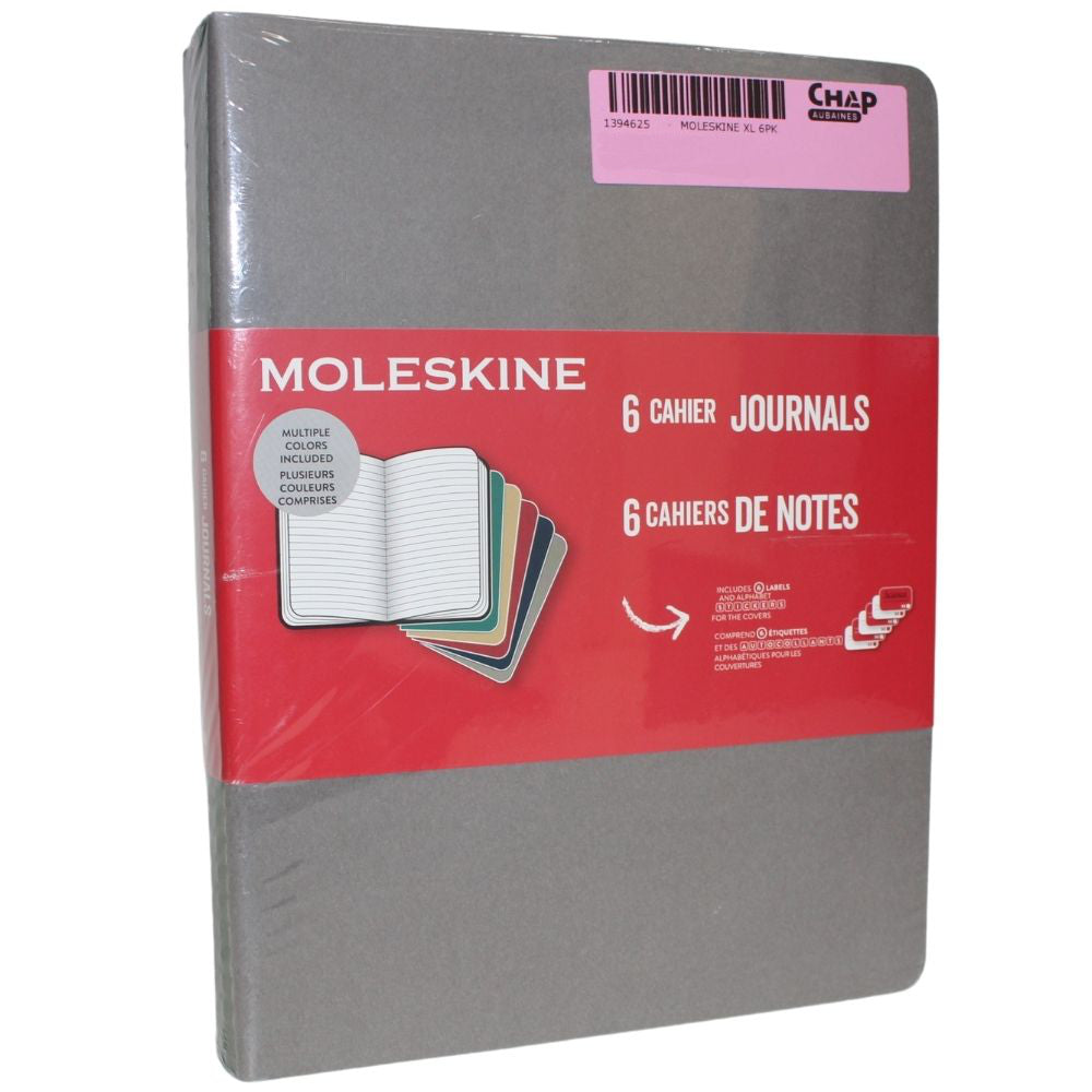 Moleskine - Ensemble de 6 cahiers de notes