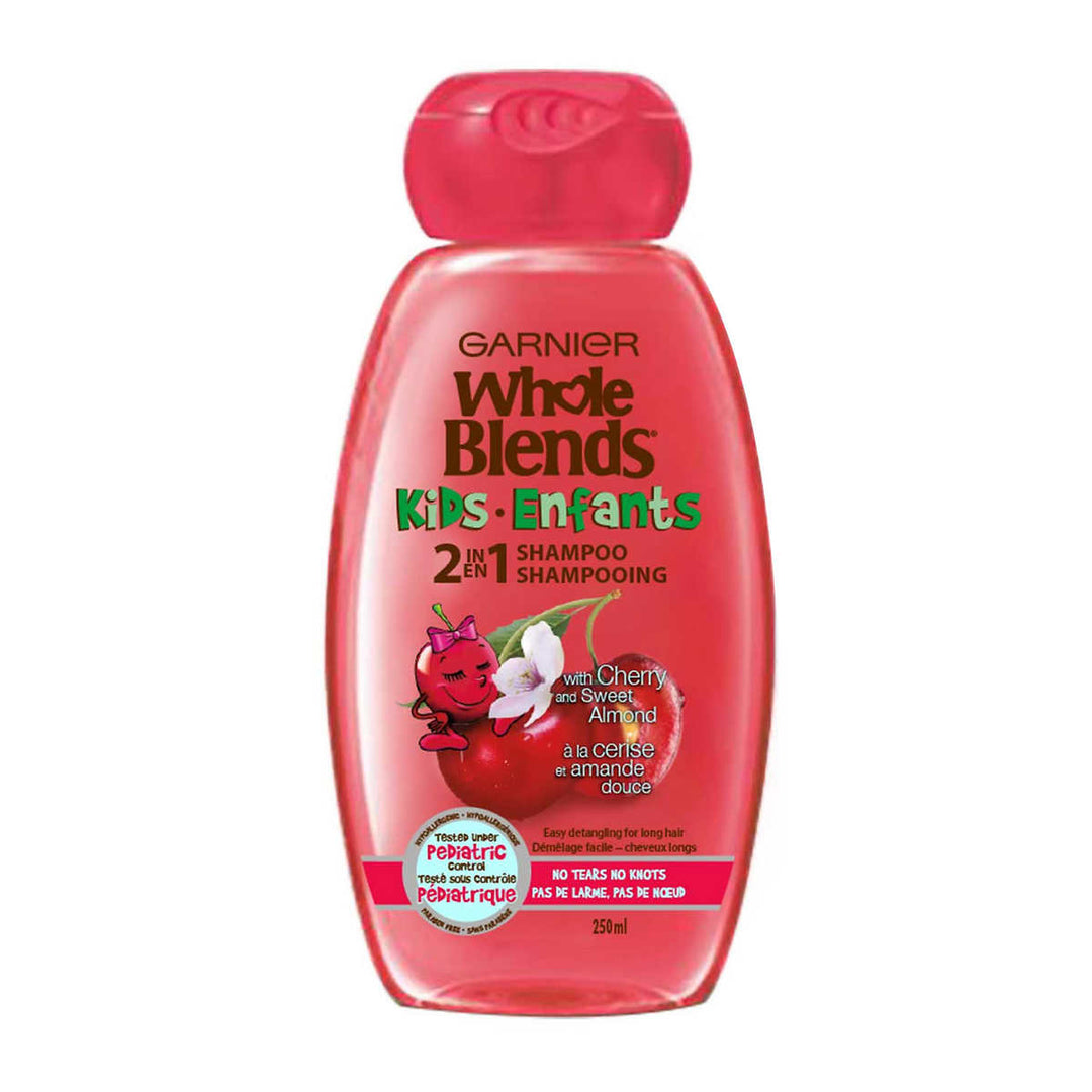 Garnier Whole Blends - Hypoallergénique shampooing 2-en-1 enfants, 3 x 250 mL