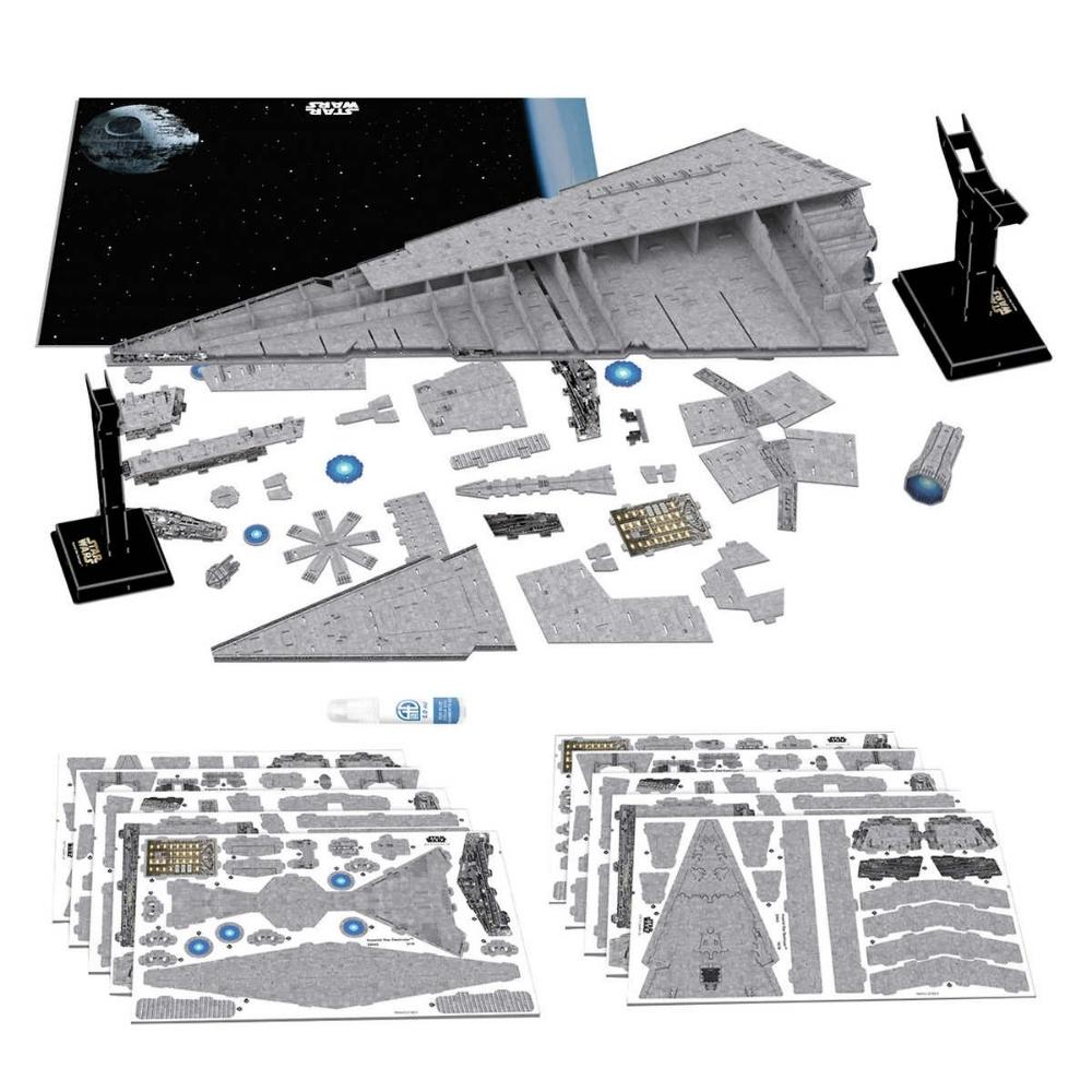 4D Cityscape - Modèle de papier de précision 3D