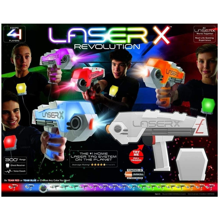 Laser X - Révolution - Ensemble de quatre pistolets