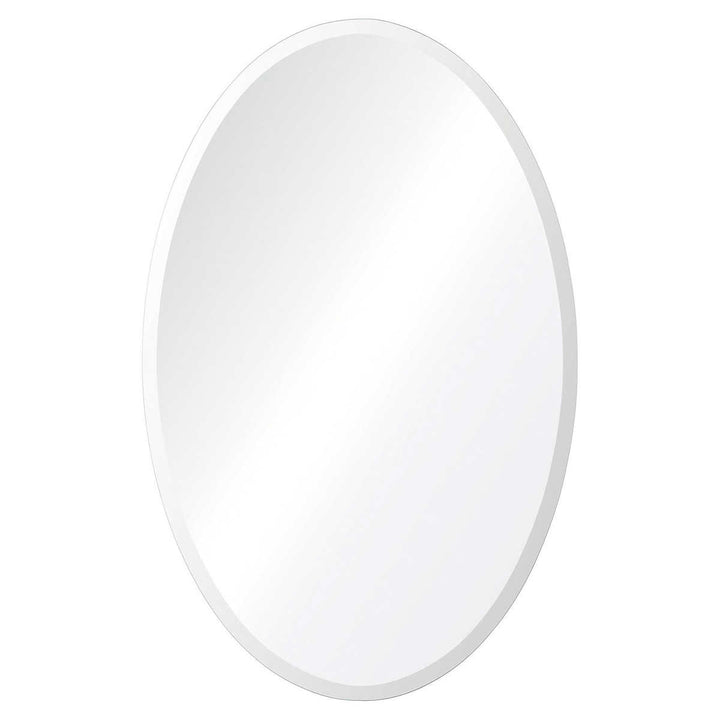 Ollie - Miroir ovale sans cadre au rebord biseauté