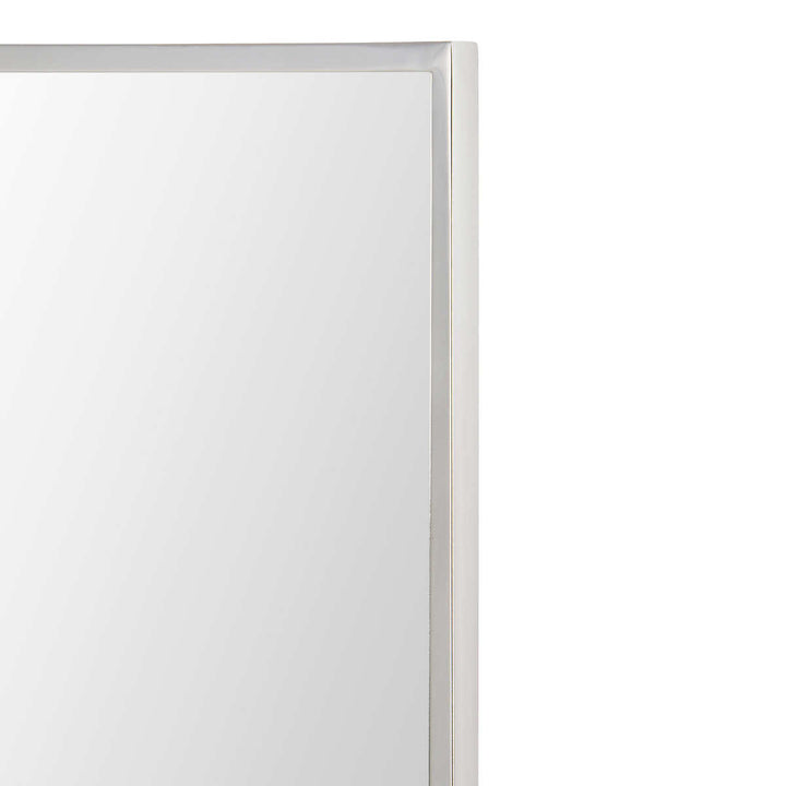 Mallory - Polished Stainless Steel Framed Rectangular Mirror