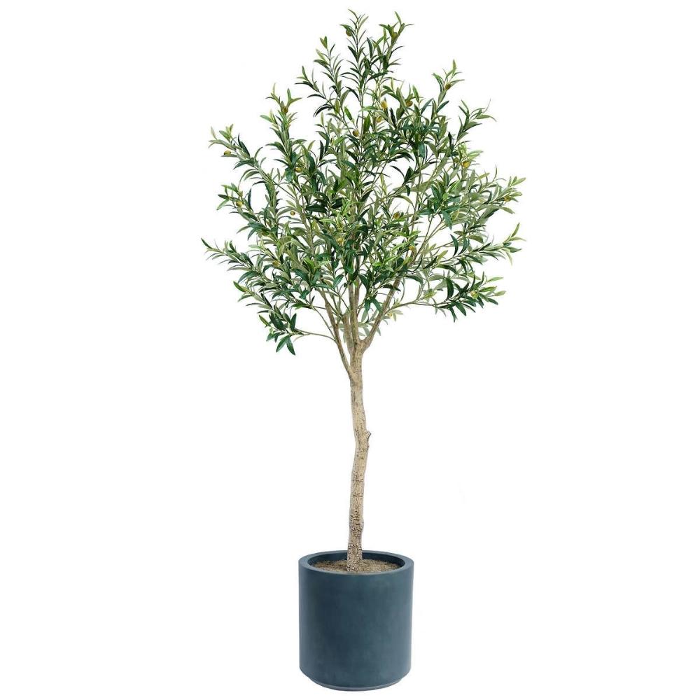 CG Hunter - Artificial Olive Tree in Gray Planter