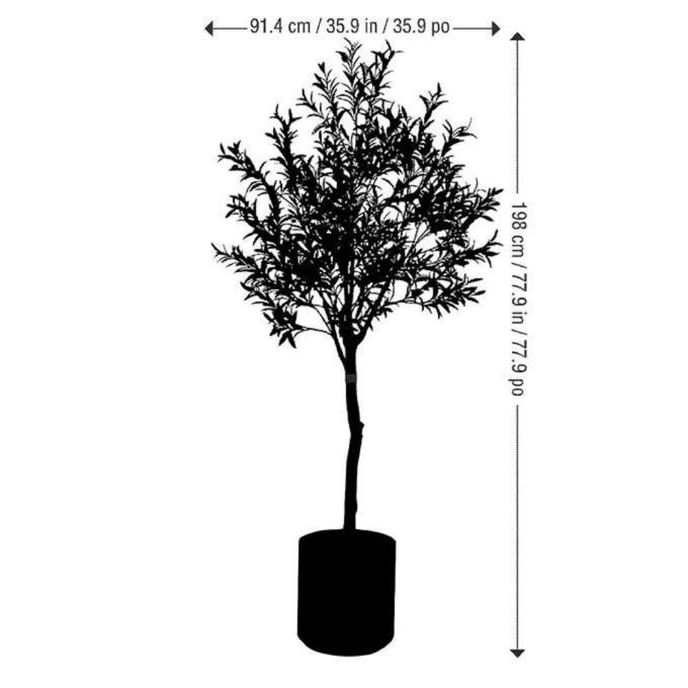CG Hunter - Artificial Olive Tree in Gray Planter