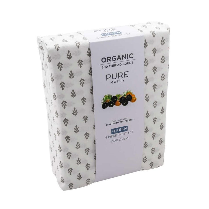 Pure Earth - Ensemble de draps 6 pièces en coton biologique