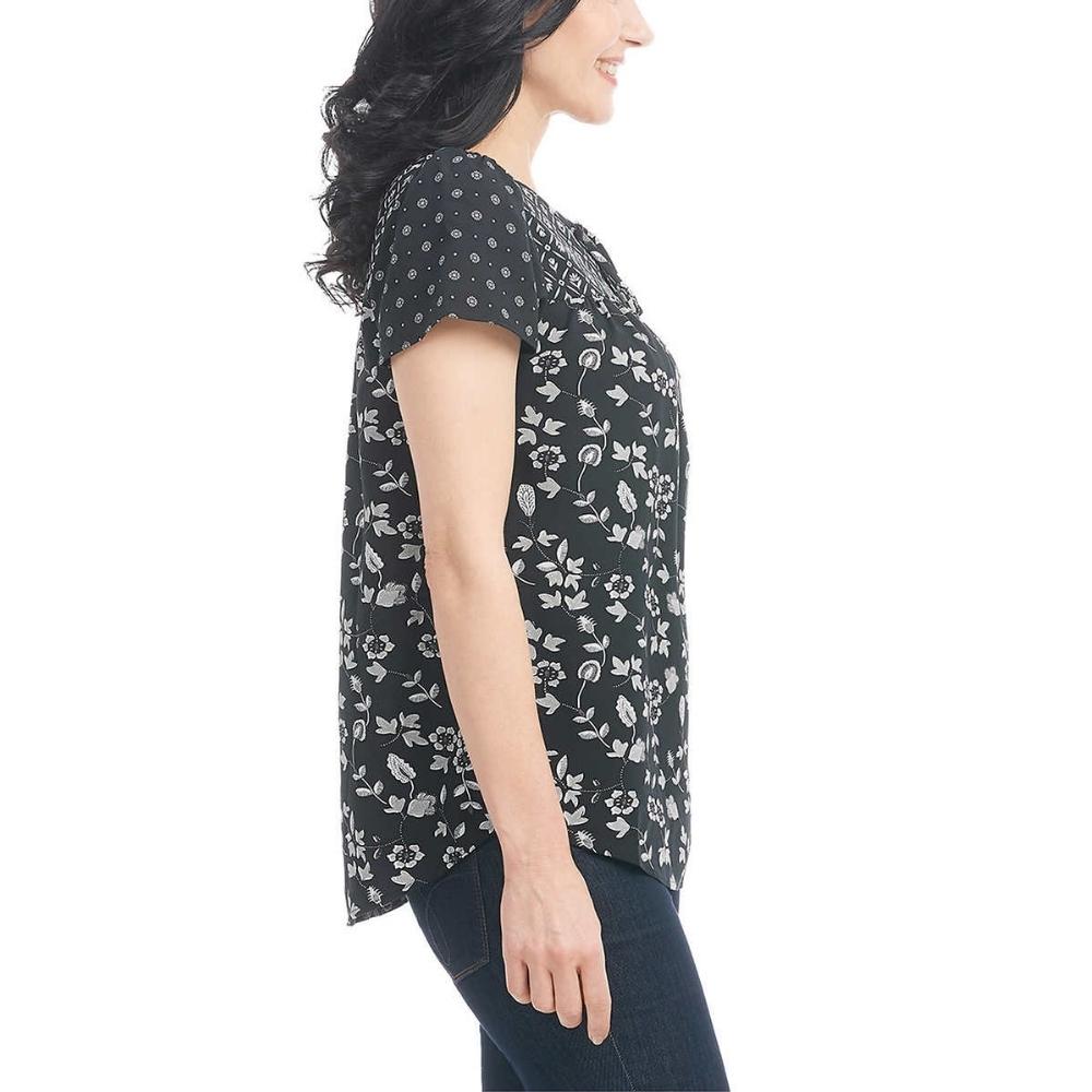 Dalia - Printed woven blouse for women