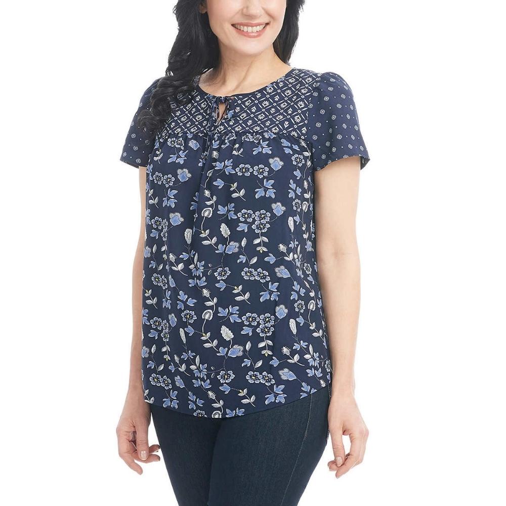 Dalia - Printed woven blouse for women