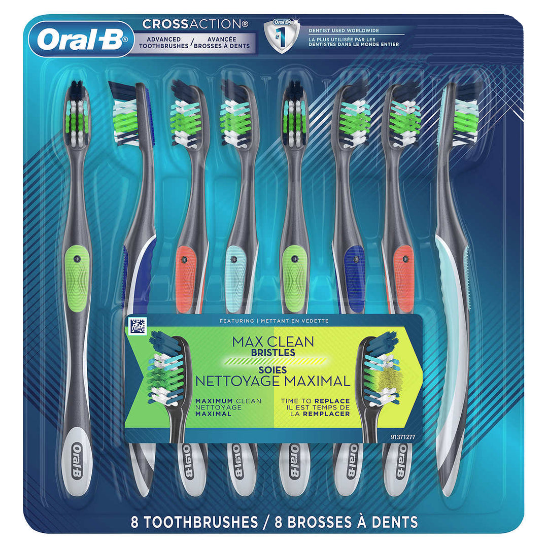 Oral-B - Ensemble de 8 brosses à dents - Max Clean Advanced